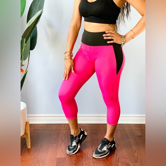 High Waist Fitness Leggings ~ PINK (S - XL) - Picture 1 of 4